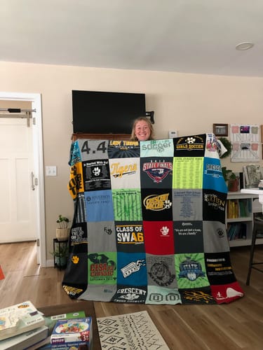 Customer photo review of Premium T Shirt Quilt