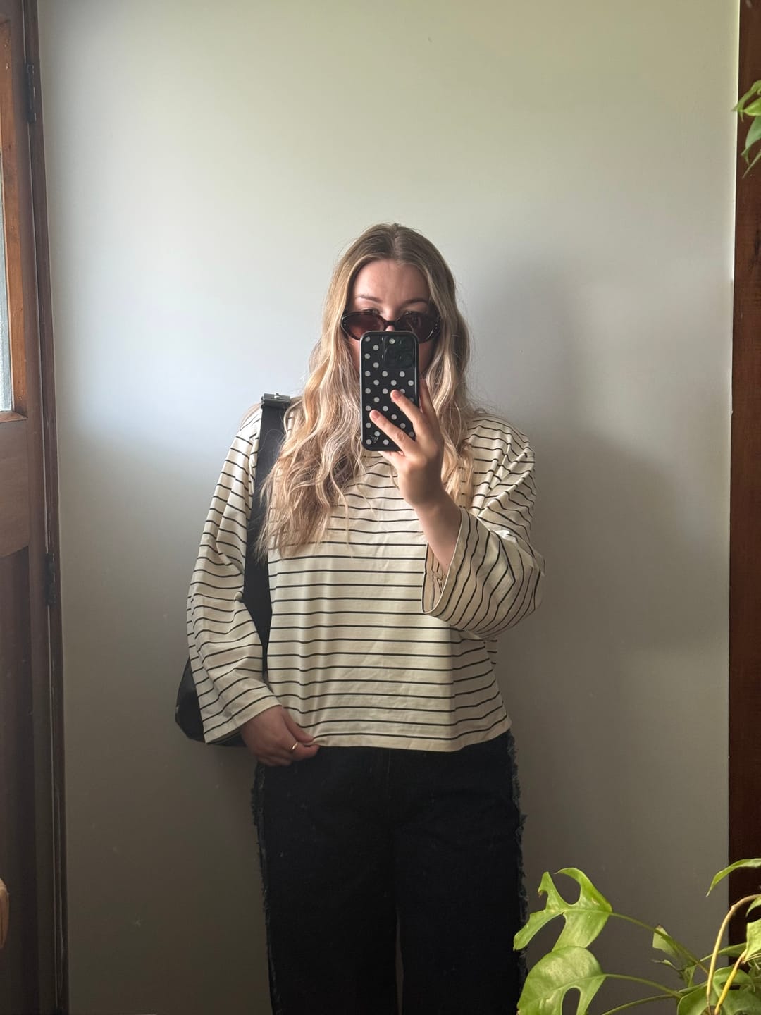 Customer photo review of Montauk Striped Long Sleeve | White