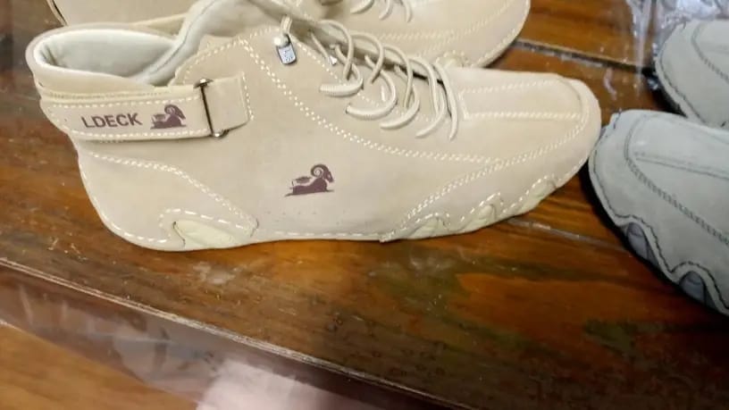 Customer photo review of Men Women Velcro Suede High Boots Beck Shoes (Unisex)