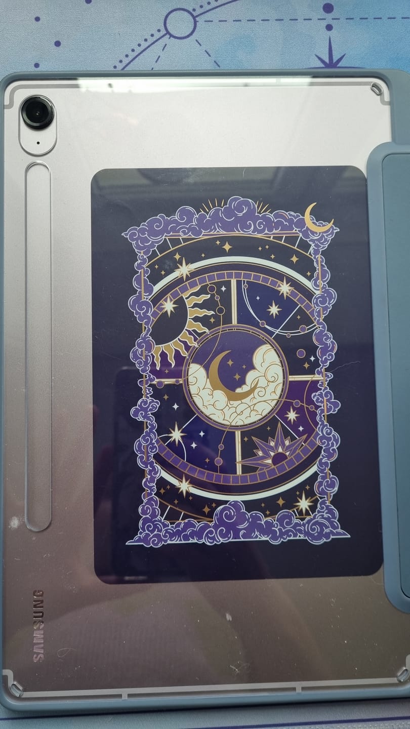 Customer photo review of Otherworldly Purple - Kindle Sticker Insert