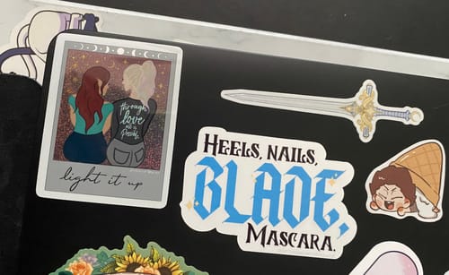 Customer photo review of Through Love Polaroid Sticker