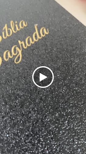 Customer video review of SHINE GLITTER 0,8MM COM FUNDO SPUN COR PRETO