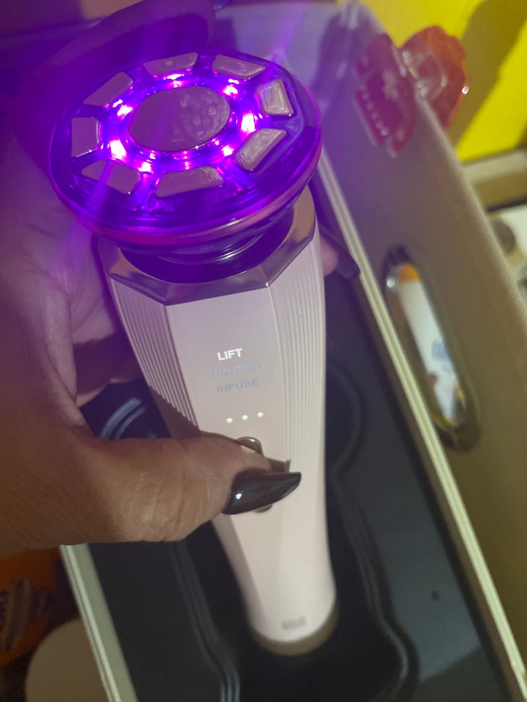 Customer photo review of INIA FLARE Microcurrent Facial Device
