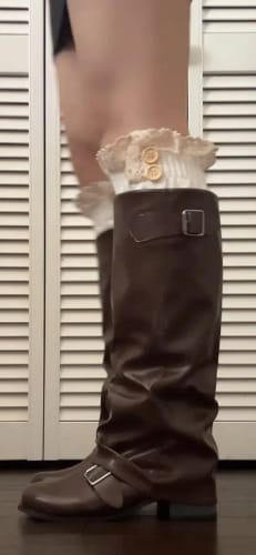 Customer photo review of Maylee | Leather Boots