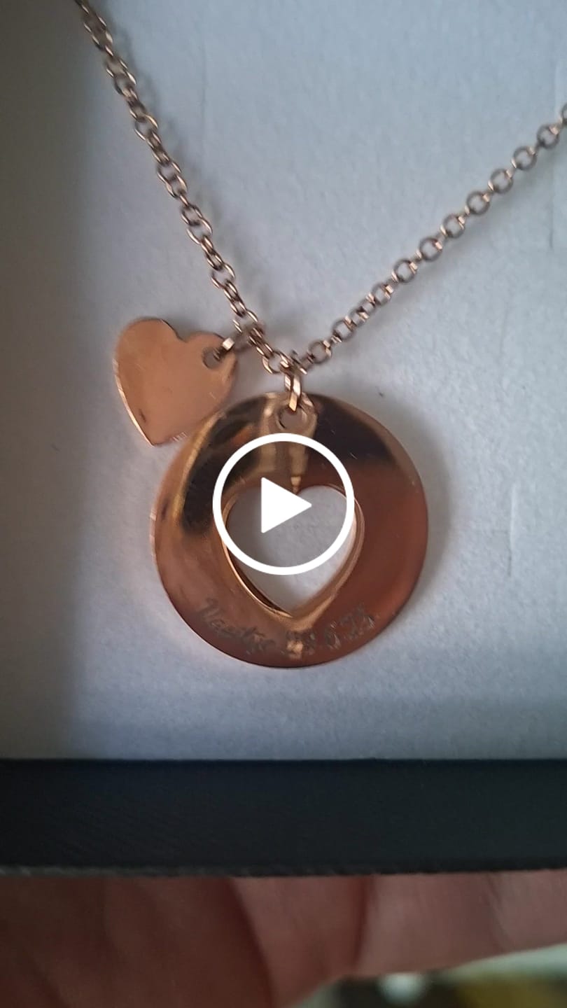 Customer video review of Necklace: Cut-Out Heart