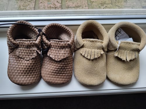 Customer photo review of Mystery Gender Neutral Baby Shoe - Online Warehouse Sale