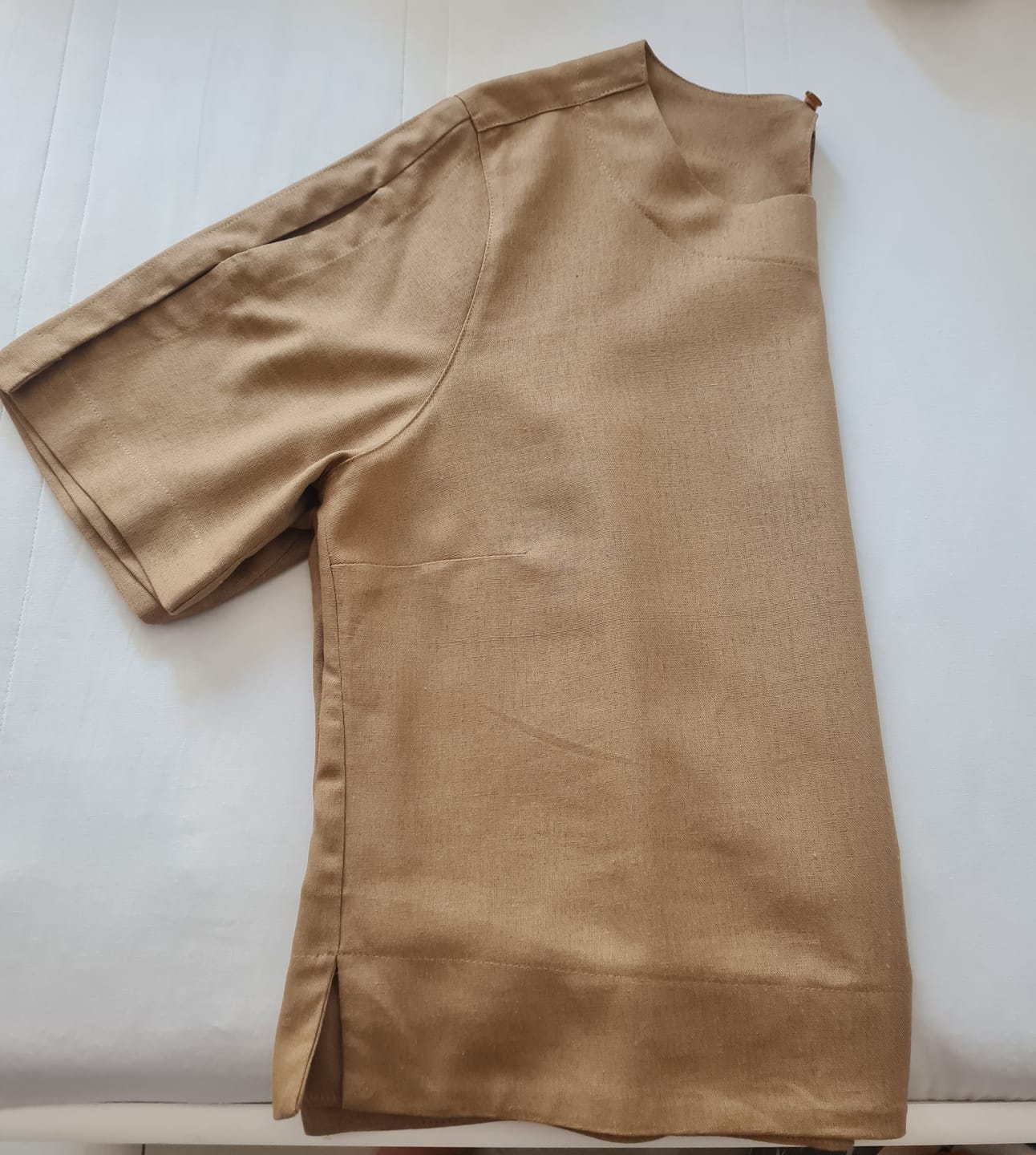 Customer photo review of Blusa Tulipa Marrom Claro