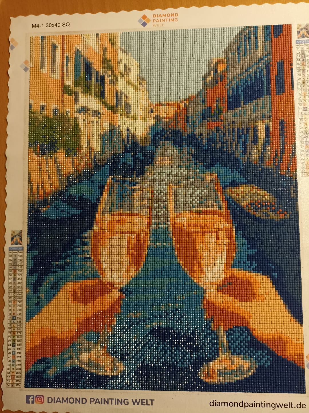 Customer photo review of Überraschungsbild - Diamond Painting