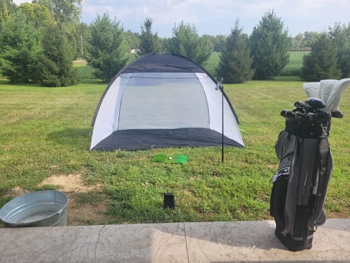 Customer photo review of Swing Caddie SC4 PRO Launch Monitor and Golf Simulator
