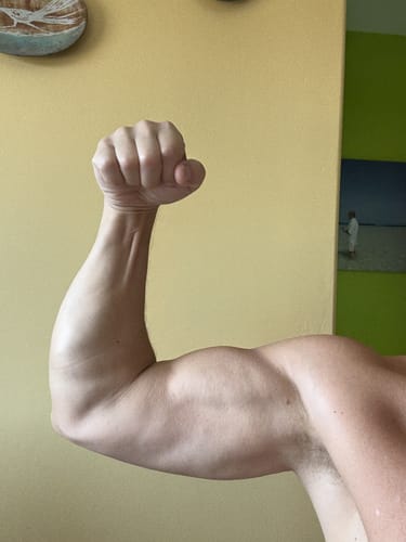 Customer photo review of Whey Protein Isolate Chocolate