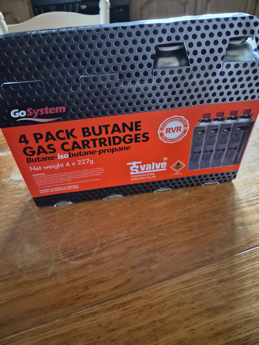 Customer photo review of Gas Cartridge Canisters (Pack of 4)
