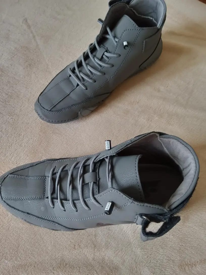 Customer photo review of Men Women Velcro Suede High Boots Beck Shoes (Unisex)