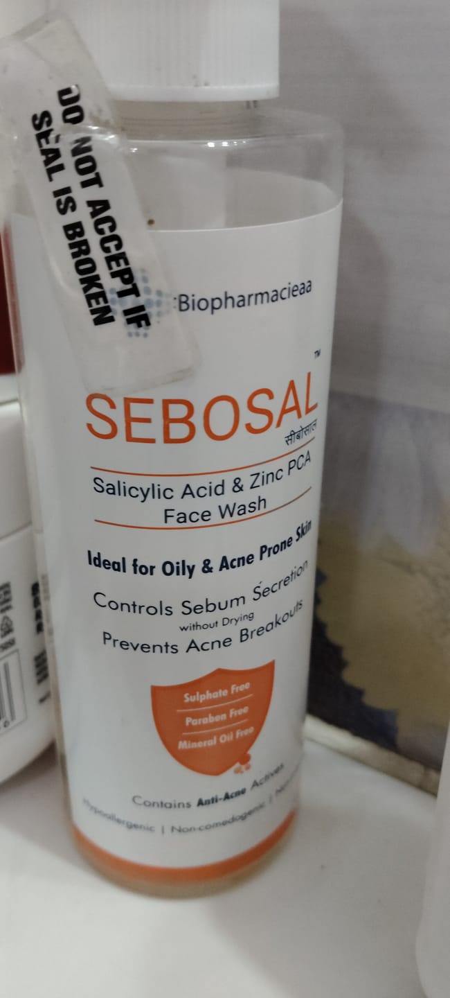 Customer photo review of Sebosal Face Wash