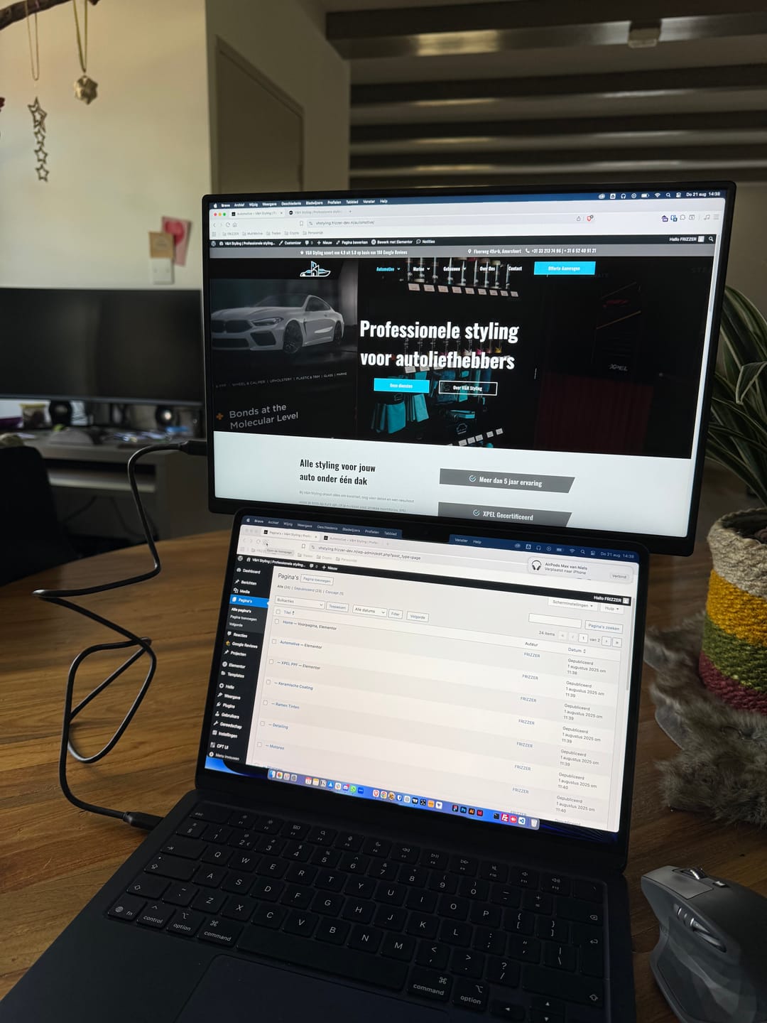 Customer photo review of 16” Portable Monitor + Stand