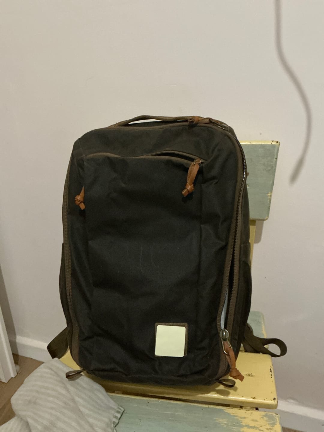 Customer photo review of CIVIC Travel Bag - Waxed Canvas