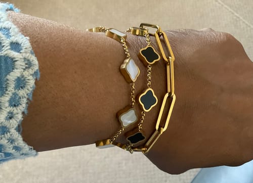 Customer photo review of Baggy Paperclip Bracelet