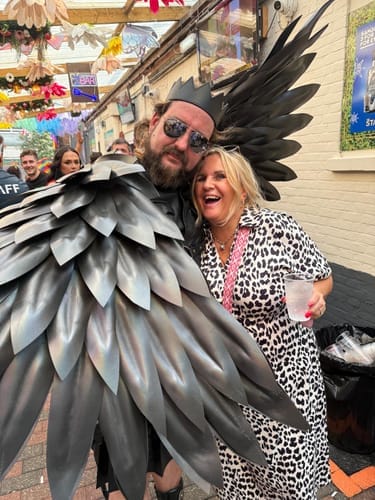 Customer photo review of Kurzärmliges kleid mit leopardenmuster und v-ausschnitt