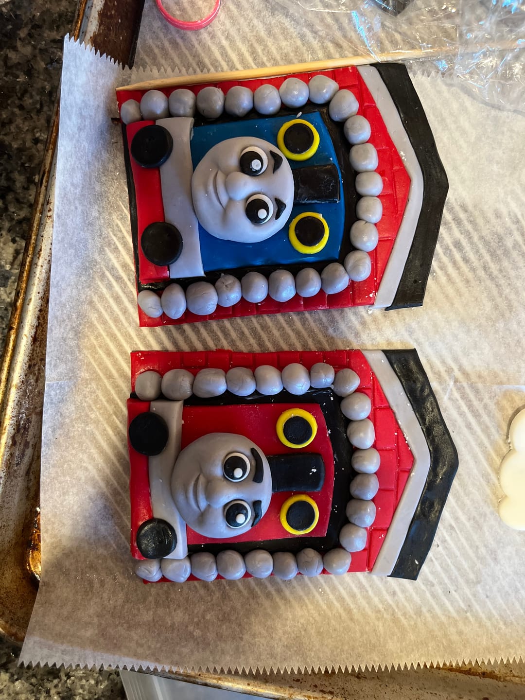 Customer photo review of Happy Train Cake Kit