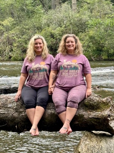 Customer photo review of Out Of Breath T-shirt