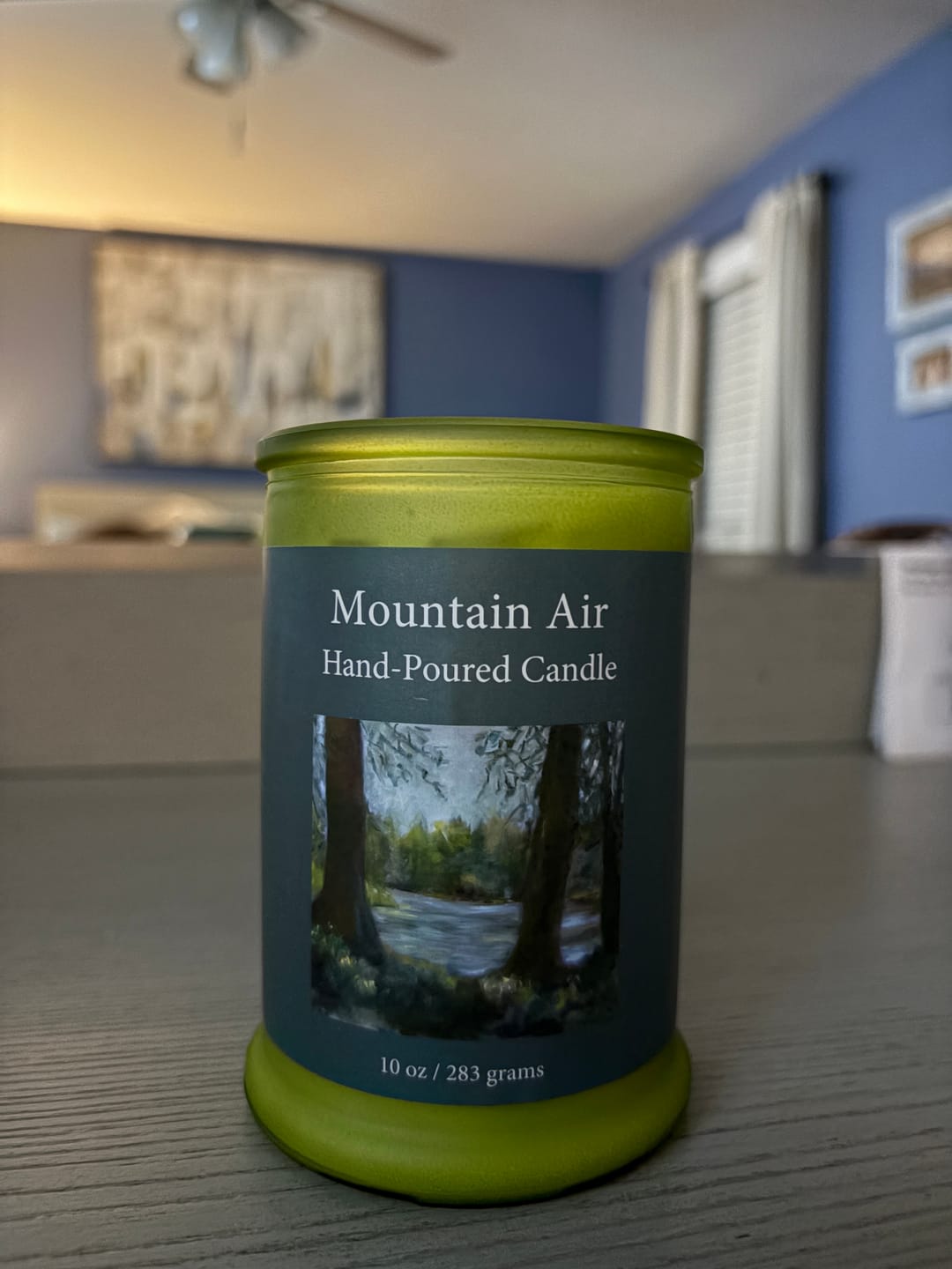 Customer photo review of Mountain Air Boxed Candle