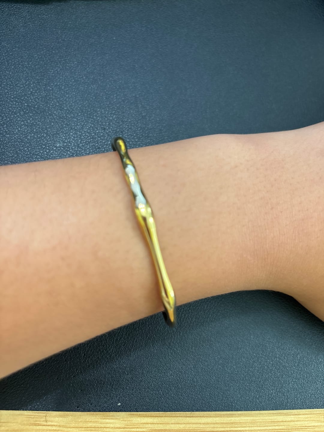 Customer photo review of Bamboo Bangle