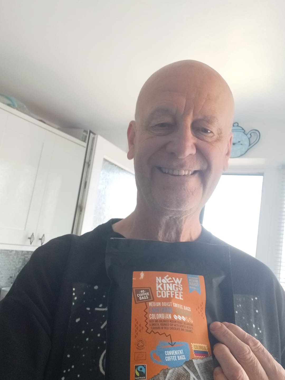Customer photo review of Light, Medium or Dark, Organic, Fairtrade Coffee Bags
