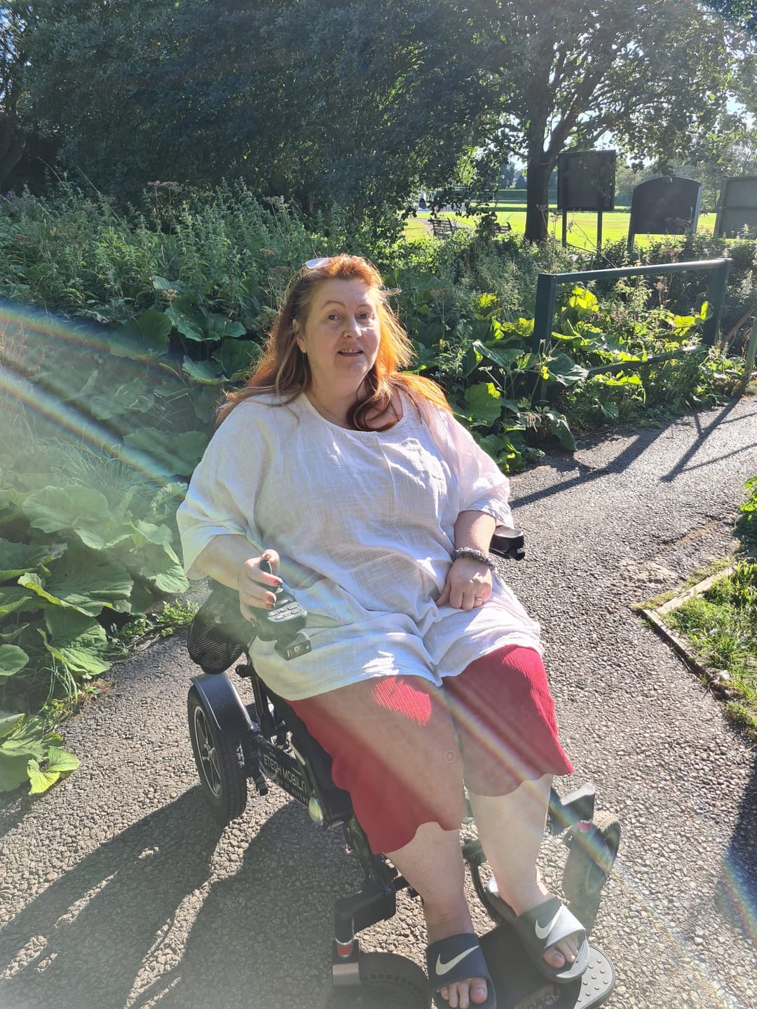 Customer photo review of Automatic Folding Lightweight Electric Wheelchair Freedom Elite AF