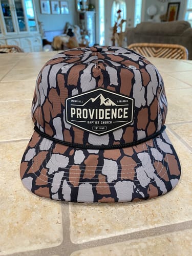 Customer photo review of Custom Leather Patch 5-Panel Rope Hat - Blank Rope Hats