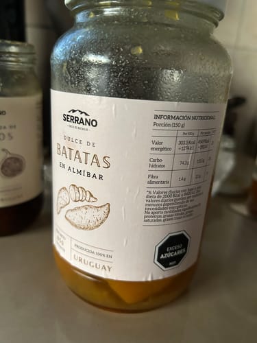 Customer photo review of Batatas en almíbar, Artesanales, Orgánicas