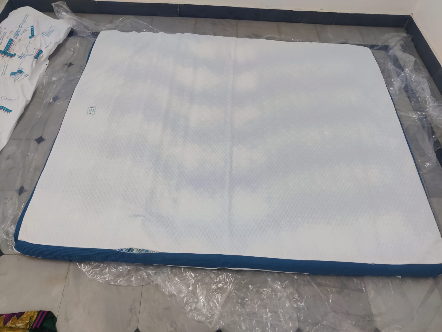 Customer photo review of Cool Gel Memory Foam Mattress Topper