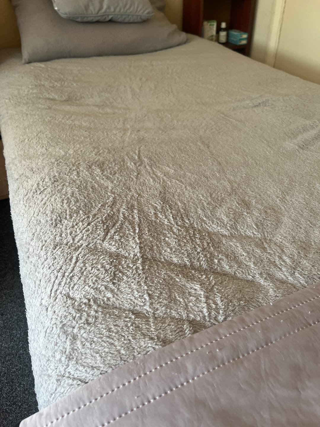 Customer photo review of Grey Teddy Fitted Sheet