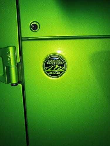 Customer photo review of Custom Painted Trail Rated Badge JL/JT/JK (All Models)