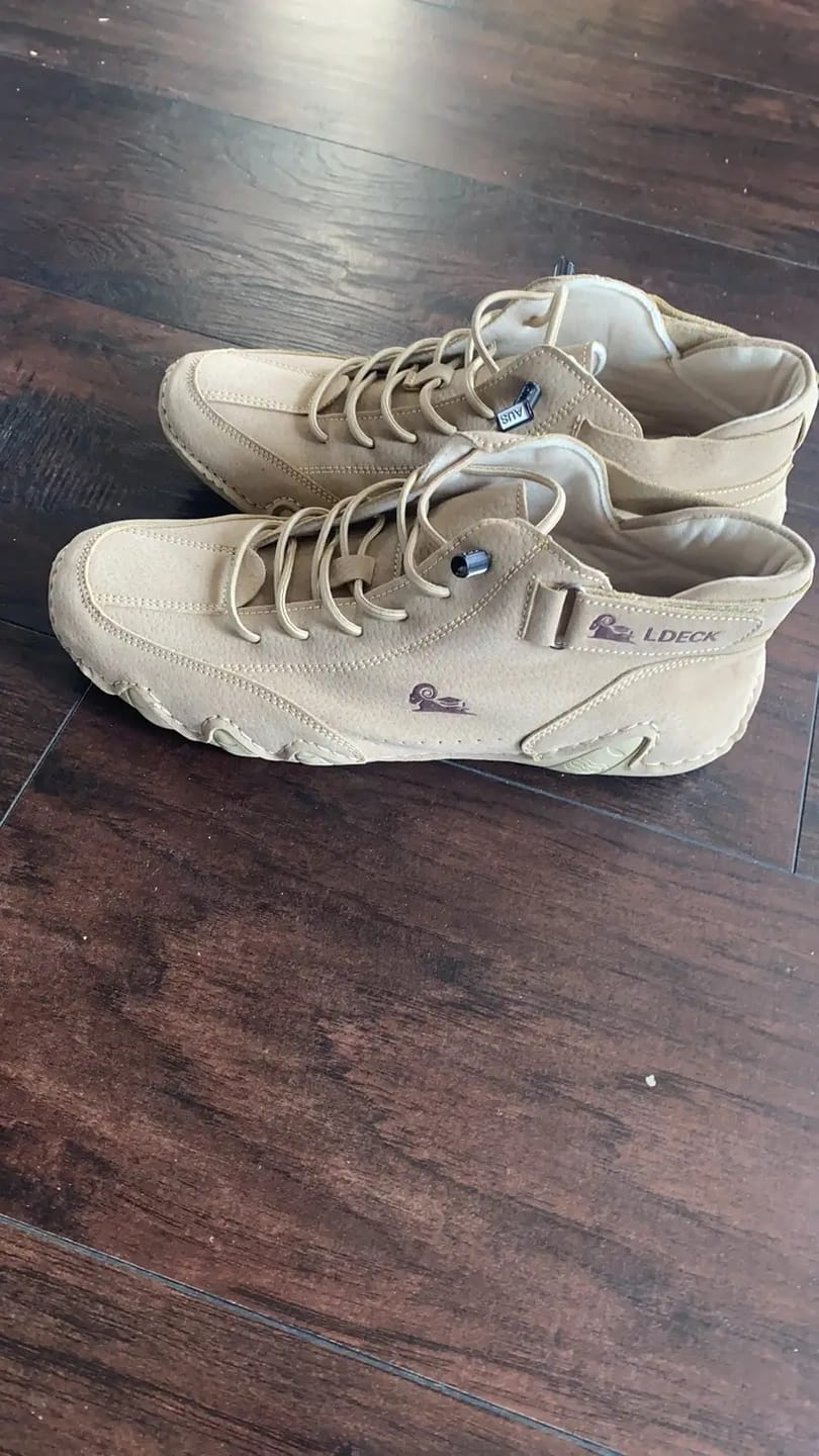 Customer photo review of Men Women Velcro Suede High Boots Beck Shoes (Unisex)