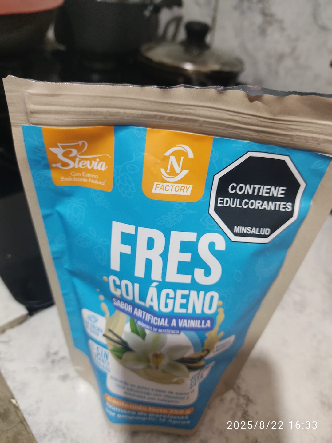 Customer photo review of Frescolágeno Vainilla Doypack 250 g - Nutrition Factory