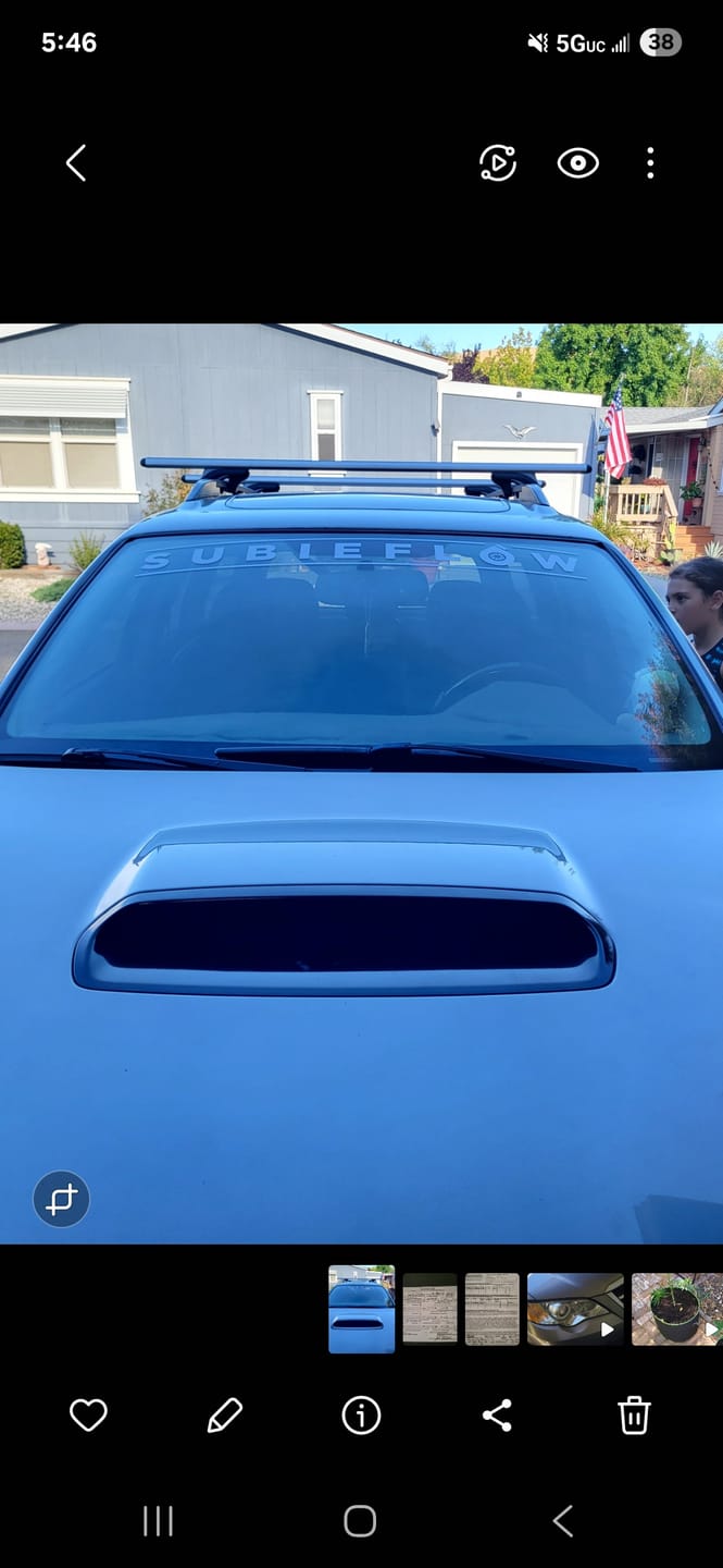 Customer photo review of SubieFlow Windshield Banners