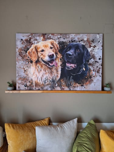 Customer photo review of Aquarell Pawtrait