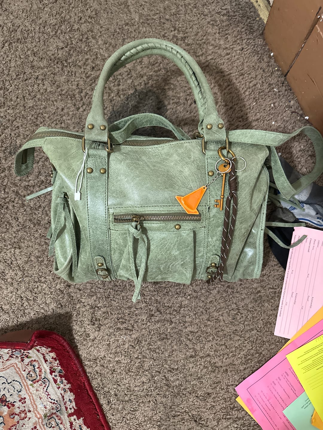 Customer photo review of It girl bag matcha