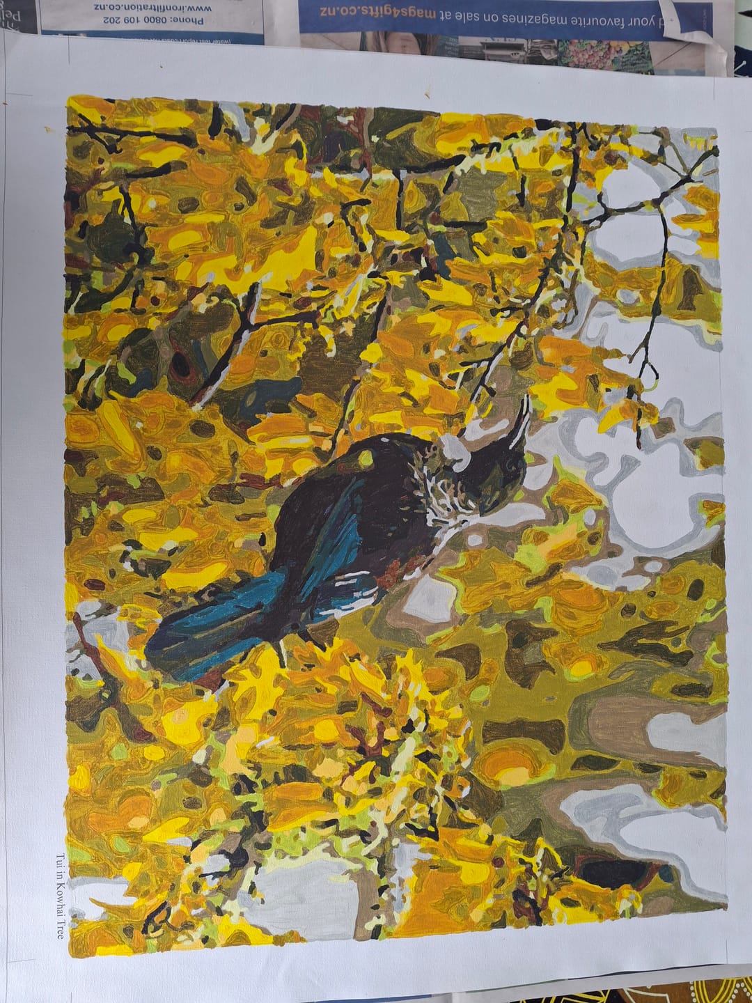 Customer photo review of Tui in Kowhai Tree