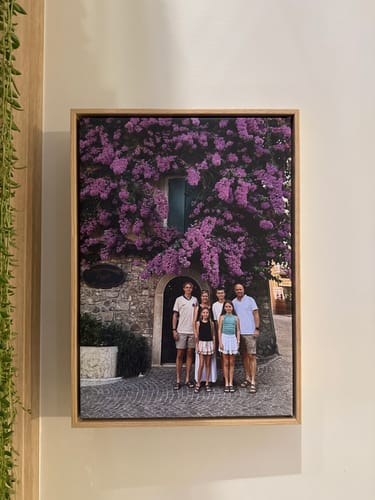 Customer photo review of Your Memory Framed PT | Framed Canvas Art Print