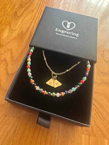 Customer photo review of Necklace: Summer Initials