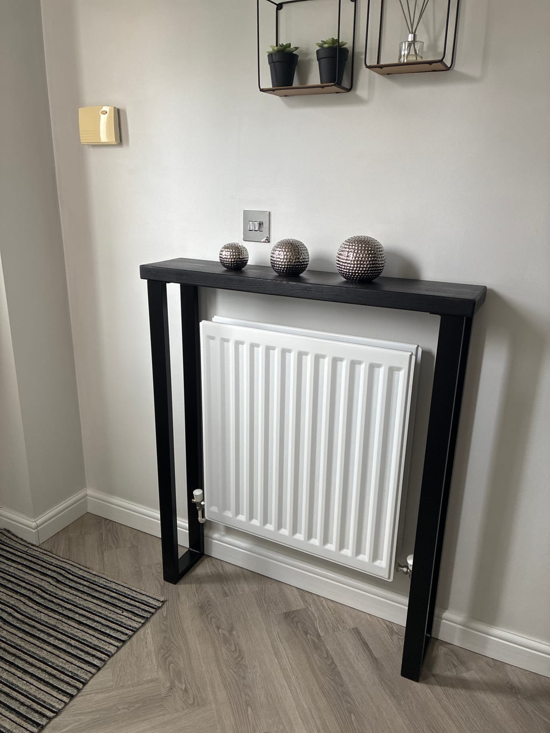 Customer photo review of Black Rustic Console Table  | 20cm Depth