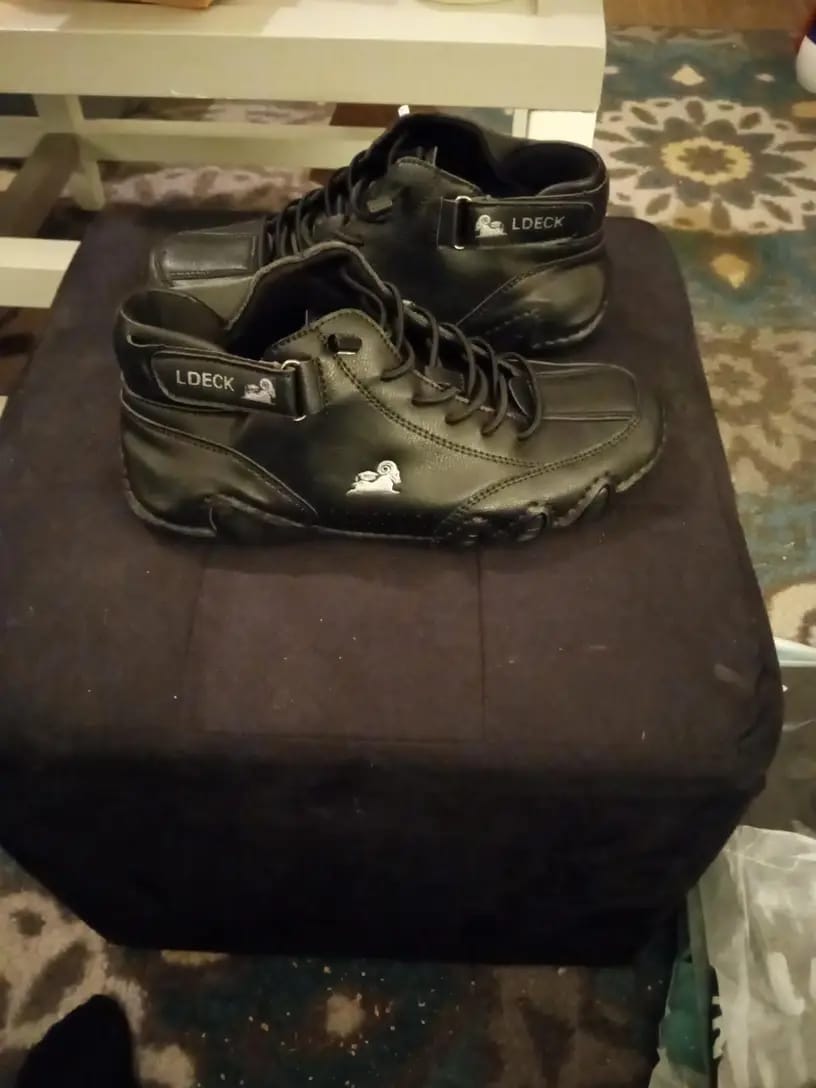 Customer photo review of Men Women Velcro Suede High Boots Beck Shoes (Unisex)