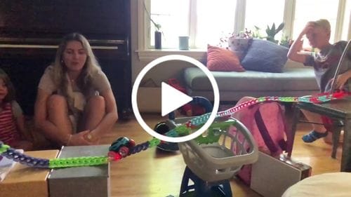 Customer photo review of Montessori Track™ - Ultra-Flexible Machine Track