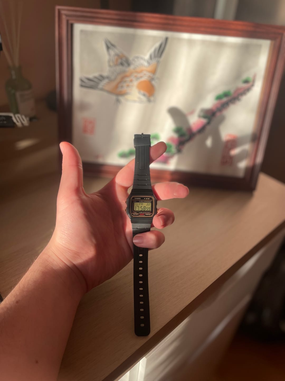 Customer photo review of Reloj Casio Vintage F-91WG-9SDF Clásico Líneas Amarillas