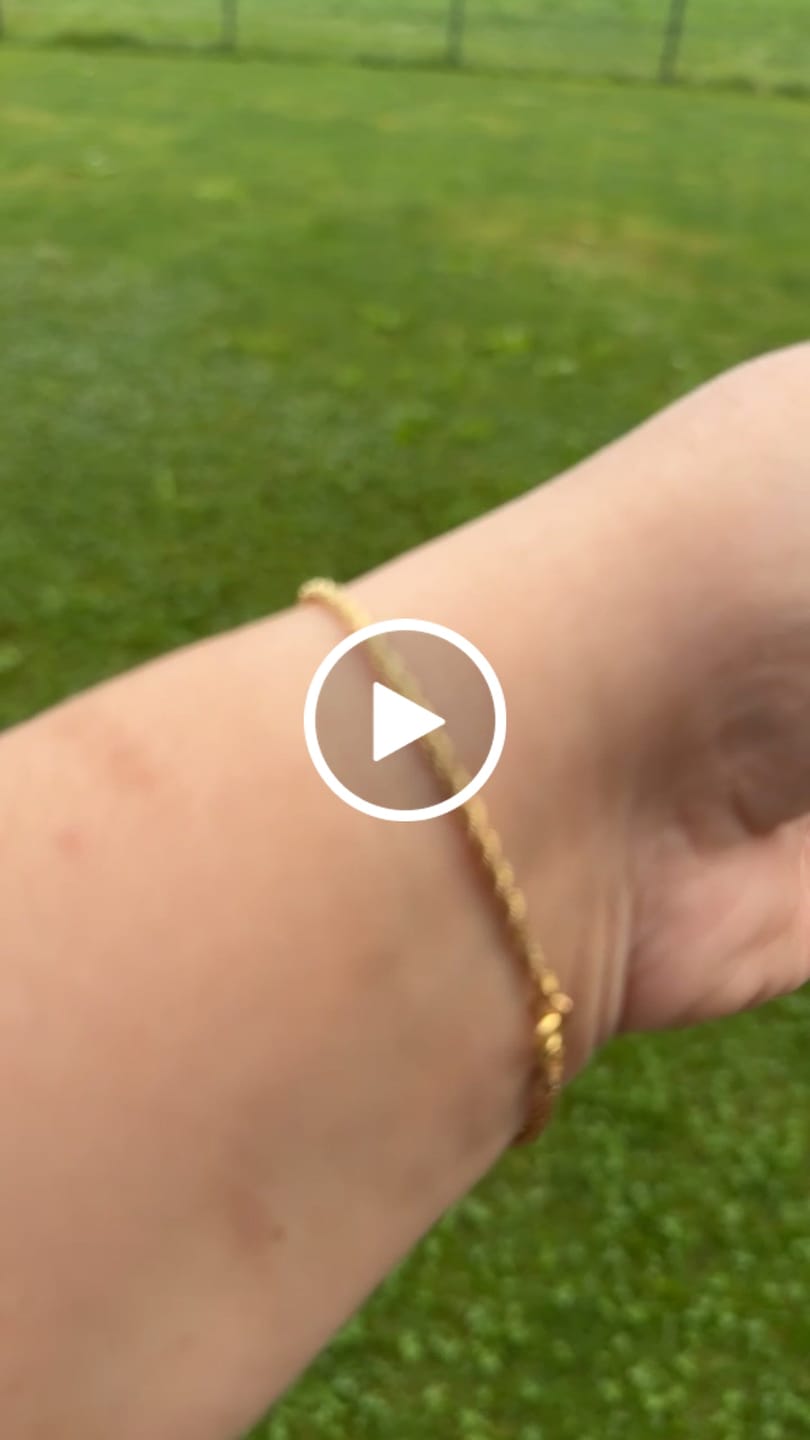Customer video review of Armband Gelbgold 18k – Tanab-e Zarif (Filigrane Kordel)