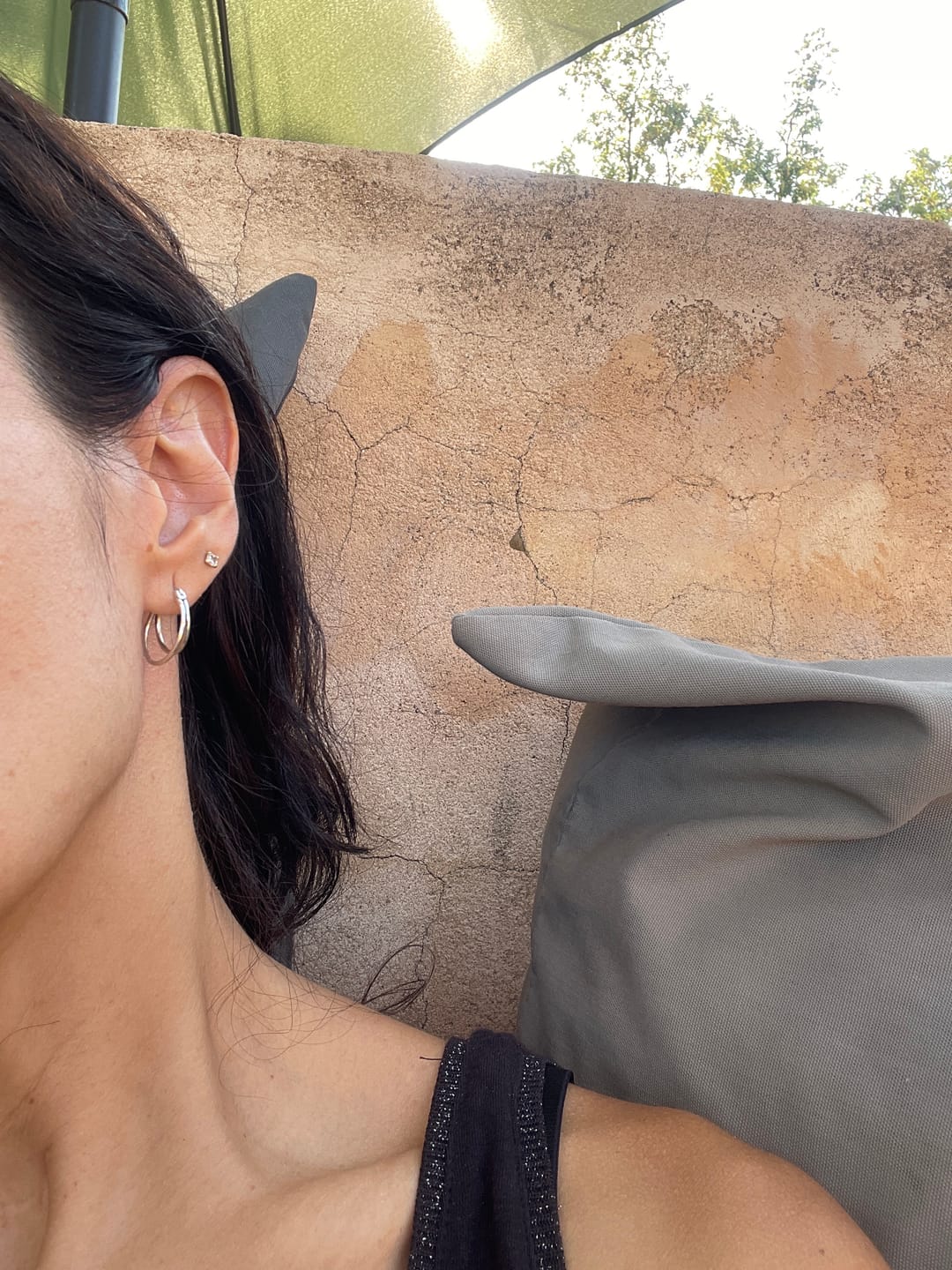 Customer photo review of Pendientes Doble aro