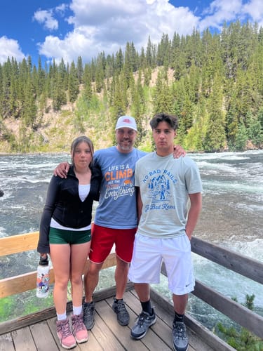 Customer photo review of Bad Knees T-shirt