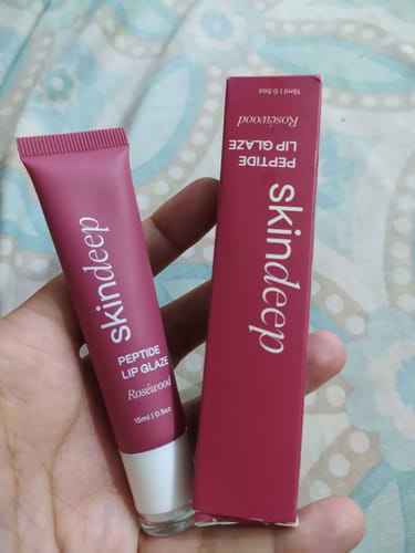 Customer photo review of » Peptide Lip Glaze (100% off)