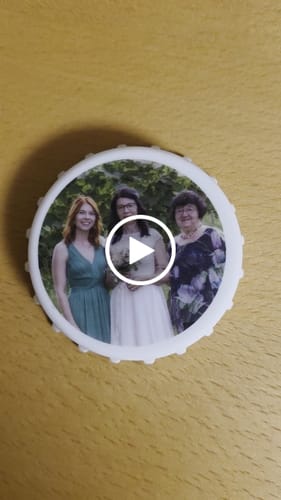 Kundenbewertung mit Video zu Flaschenöffner mit UV Druck - Foto Motiv - Personalisiert mit eigenem Bild