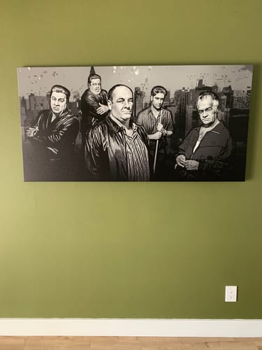 Customer photo review of The Sopranos Canvas Set - Black & White